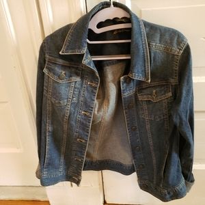Eddie Bauer medium wash denim jacket